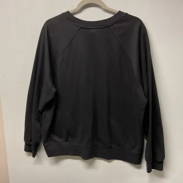Old Navy Womens Sweatshirt Black Raglan Sleeve Crewneck XL - Image 3