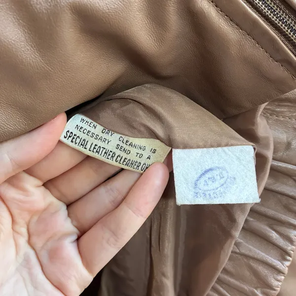 Berman's the leather experts made in korea bomber jacket full zip women's 12 - Image 5