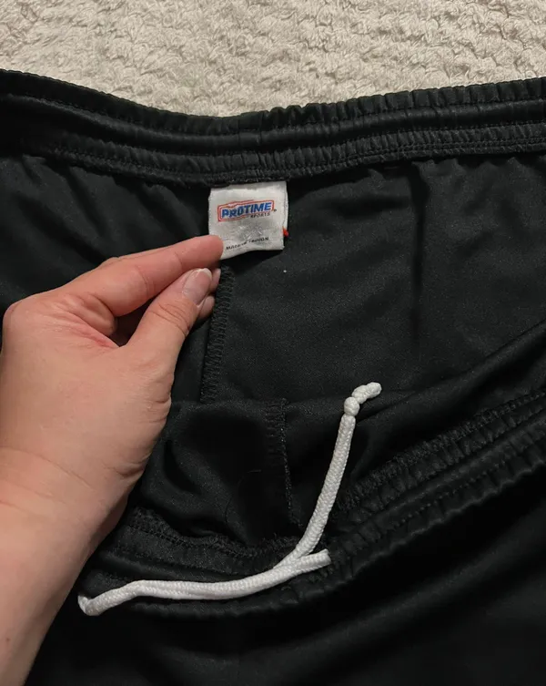 Pro Sports 2X Pro Time Black Mini Athletic Running Shorts - Image 3