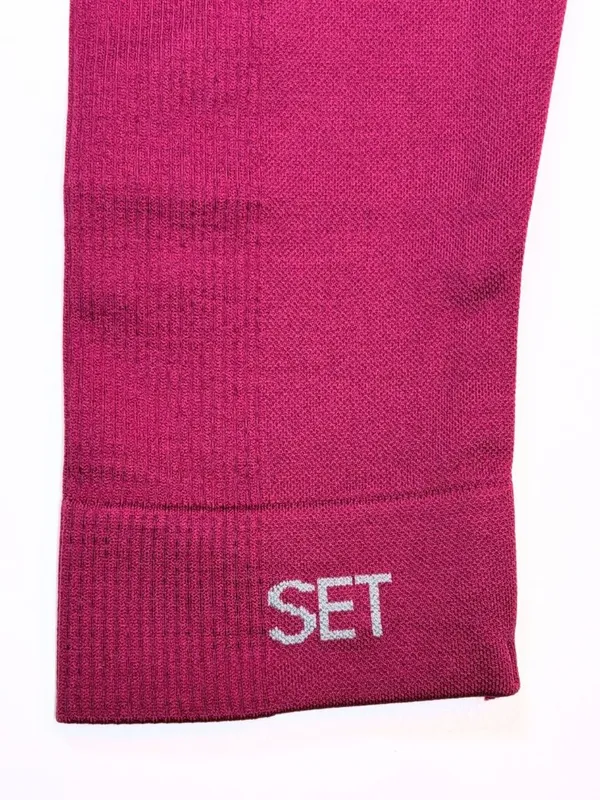 SET Active Sculptflex Power Leggings Wildberry M NWOT High Rise Seamless 7/8 - Image 5