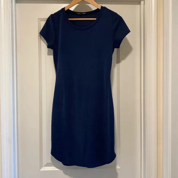 Lulus Like Minded Slate Blue Bodycon Dress Size M Classic Glam - Image 2