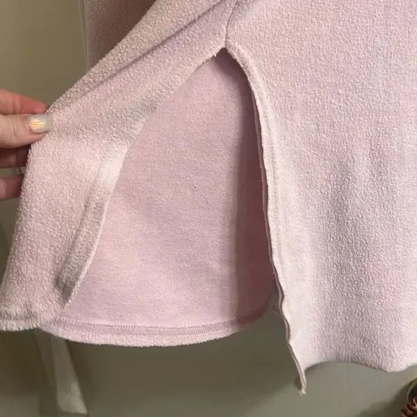 ✨Free People Sweatshirt Someday Sz Small Pullover Pink Fleece Oversize✨ - Image 8