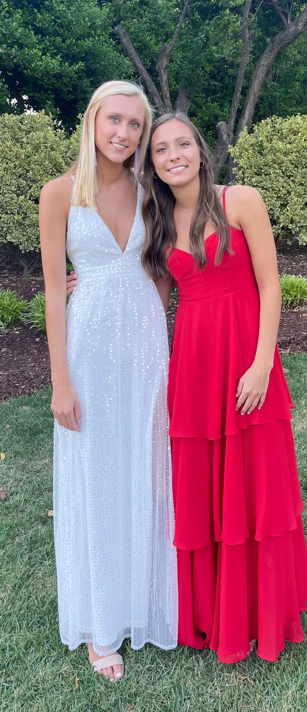 Lulus White Sequin Maxi Dress - Image 3