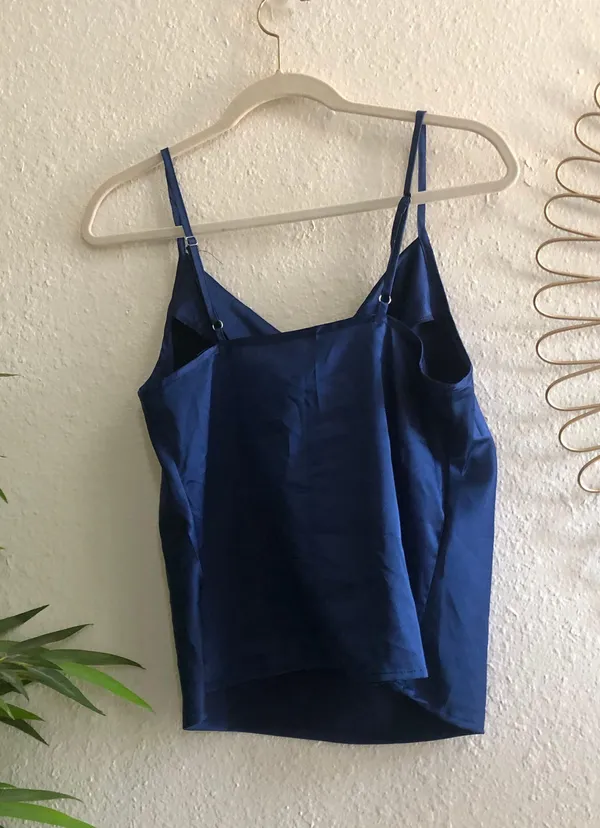 Electric royal blue cowl neck cami top (Size S) - Image 2