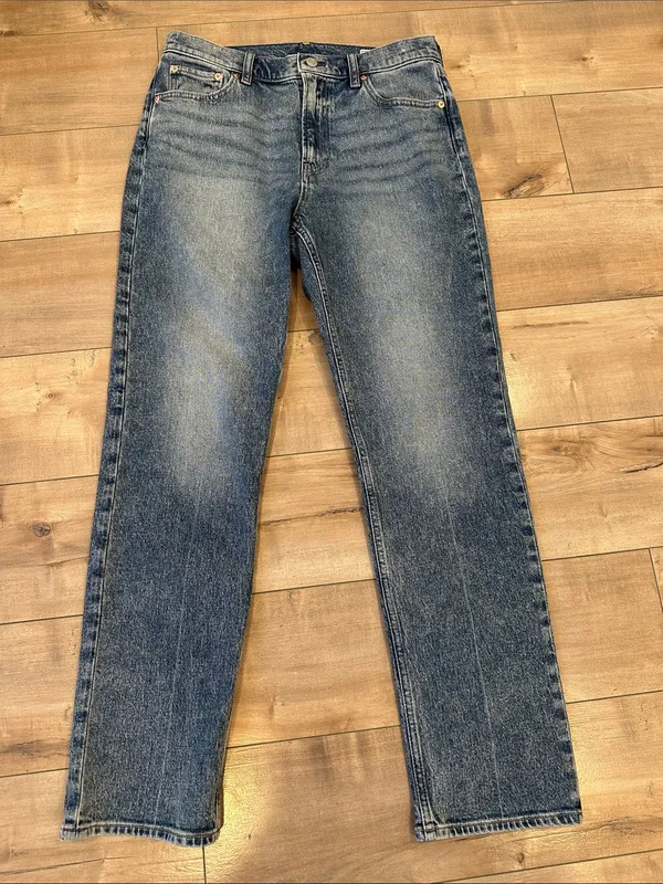 Gap 90s Straight Jeans In Medium Indigo Size 30 / 10 Regular - Image 2