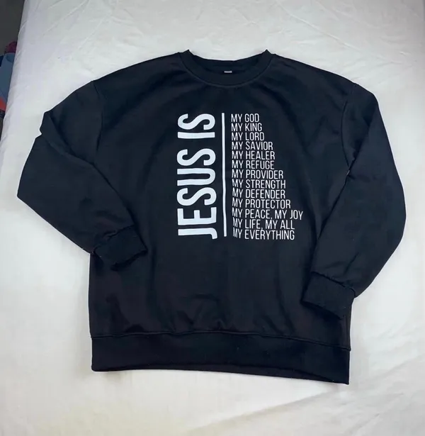 NEW Faith Crewneck Black - Image 3