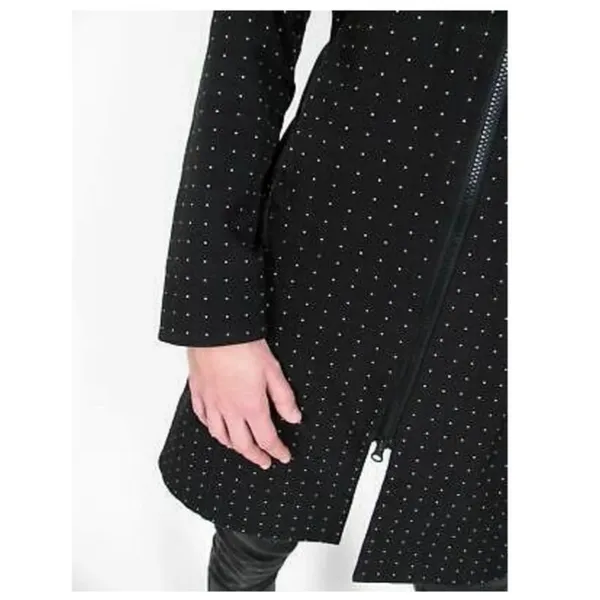 Lululemon Apres Yoga Jacket Black White Polka Dots Mid Length Hoodie - Image 8