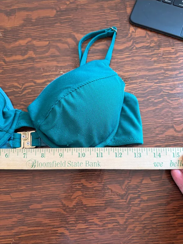 Kotomi Women’s Teal Underwire Bikini top - Teal size medium - Image 6