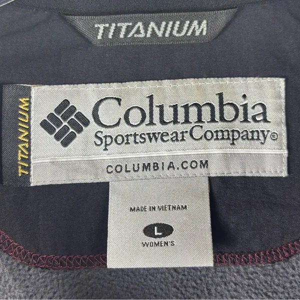 Columbia Women's Large Purple‎ Titanium Full Zip Lined Jacket Waterproof Outdoor - Image 8
