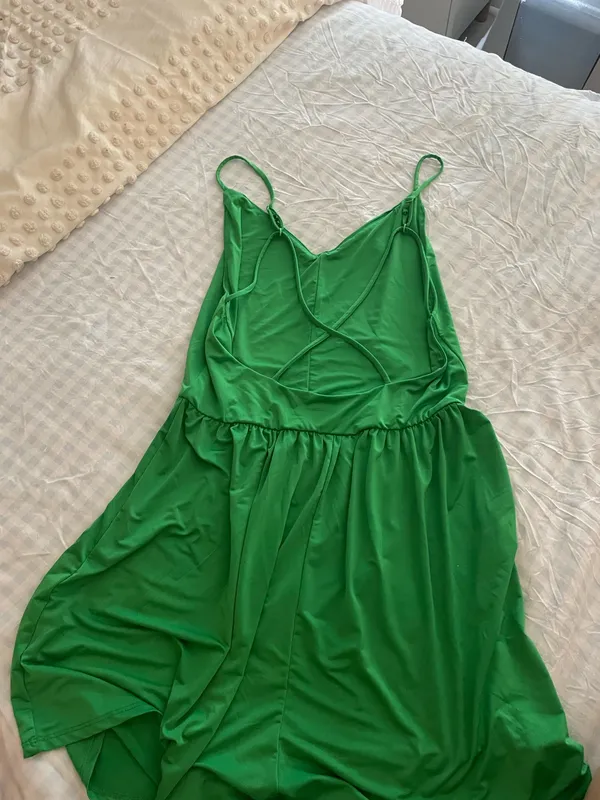 Heart and Hips green romper - Image 2