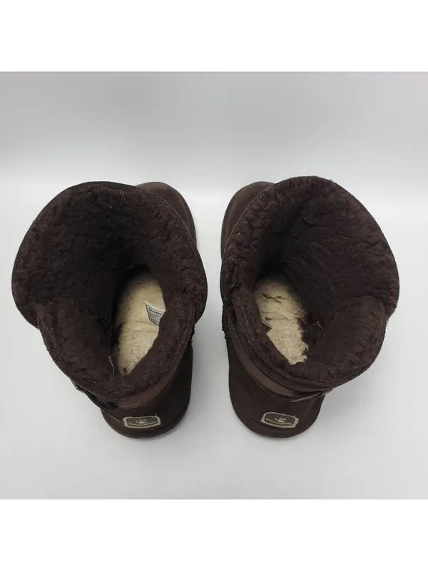 Bearpaw Shantelle Women's Winter Boots Brown Suede Wool Lined Bootie Size 9 M - Image 7