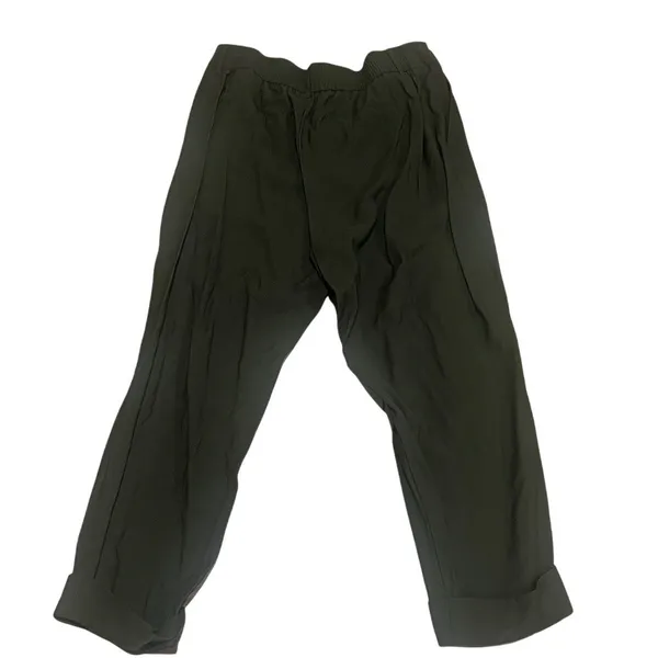 a new day™ Pants Womens Size 14 Olive Green Pleated Ankle Cuffed Hem - Image 4