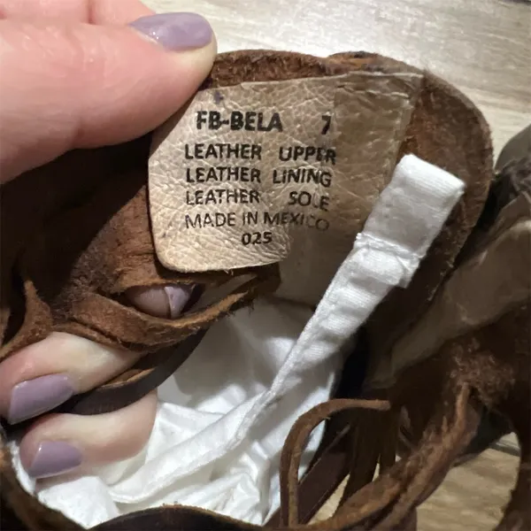 FREEBIRD by Steven Booties Womens Size 7 Brown Woven Open Toe Block Heel - Image 7