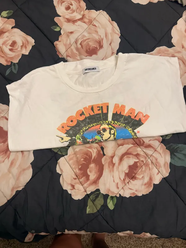Daydreamer Rocket Elton John Man Boyfriend Tee XL - Image 2