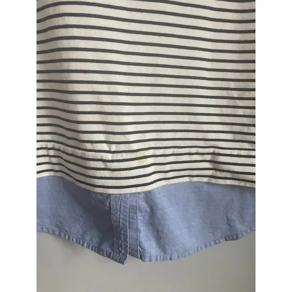 J.Crew‎ Mercantile Classic Nautical Striped Layered Preppy Shirt Top size XL - Image 4