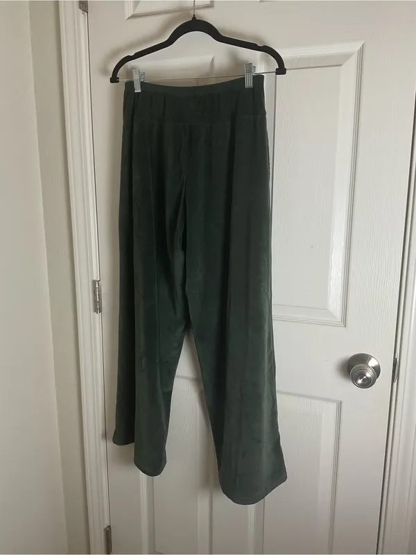 Sofia Intimates Sofia Vergara Corduroy Fleece Robe Wide Leg Pants Lounge Set M - Image 14