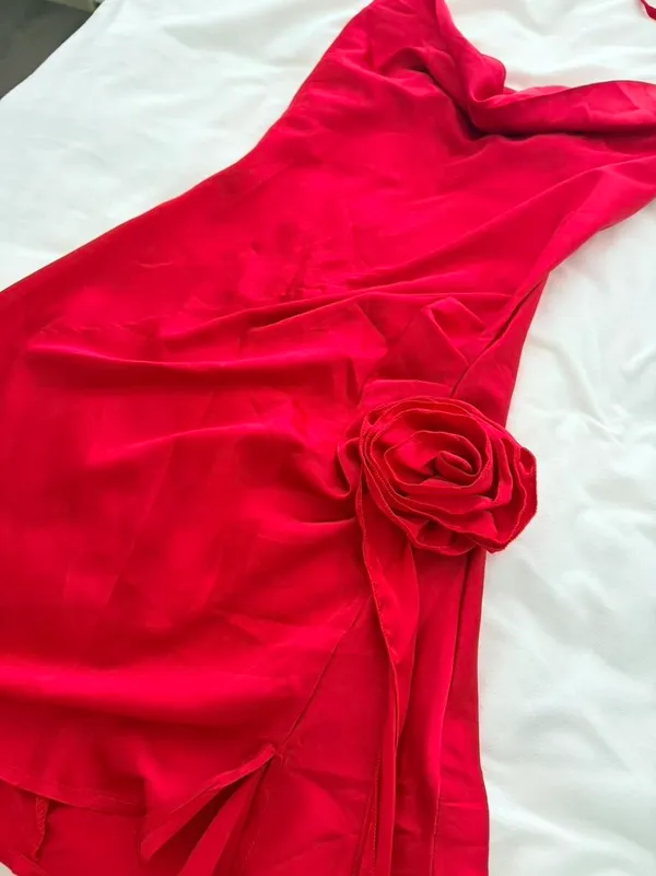 Shein Red Satin Dress Slip - Image 3