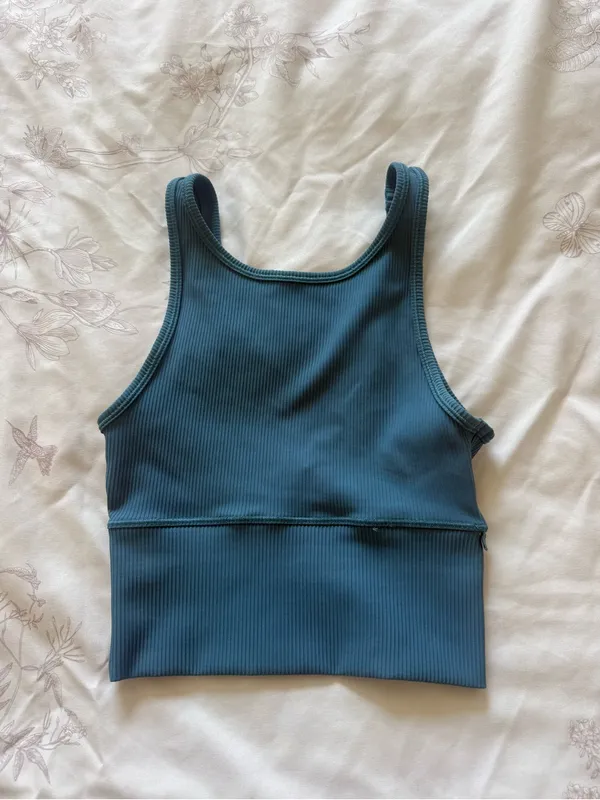 Lululemon | Power Pivot Tank Top *Rib | Capture Blue | 2-4 - Image 2