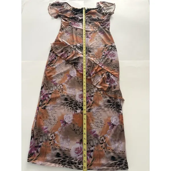 Riley & James Babydoll Dress Size XL Brown Floral Forest Fairy Ruffle Whimsigoth - Image 4