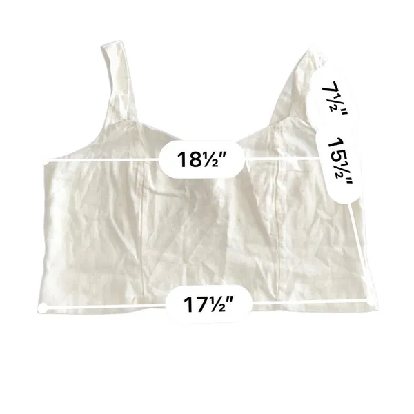 A New Day Linen cropped top size M - Image 7