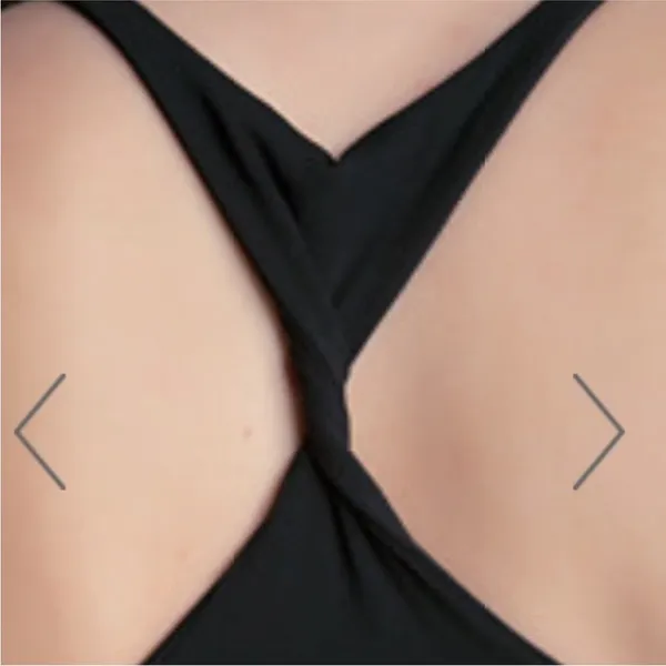 Bebe Twisted Racerback Tank Top Black S Long Stretchy - Image 3