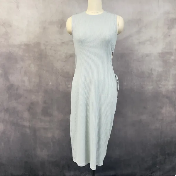 Abercrombie Fitch Ribbed Dress Womens‎ Medium Cut Out Minimal Clean Soft Girl - Image 12