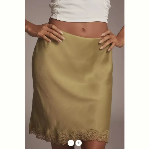 Anthropologie The Tilda Knee-Length Slip Skirt: Scallop Lace Edition - Image 2