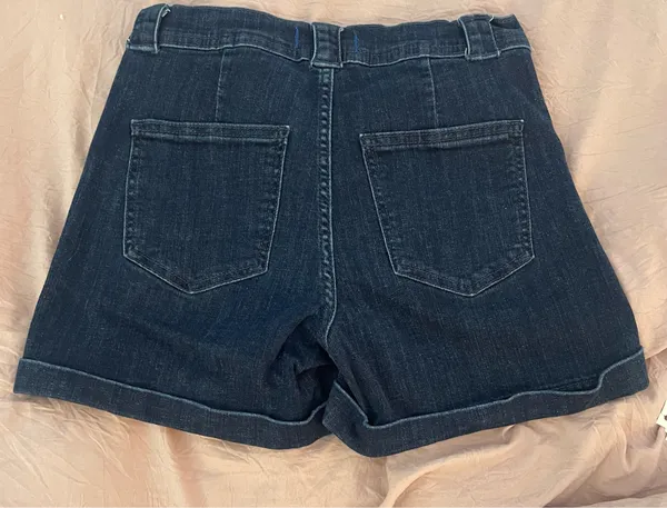 Studio Blue Zeph High Rise Forward Seam Self Cuff Denim Shorts - Image 2