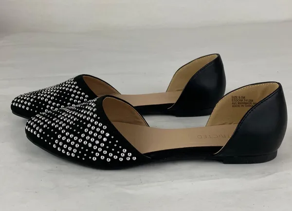 Resisted NWOT Black Studded Flat Size 9.5 - Image 2