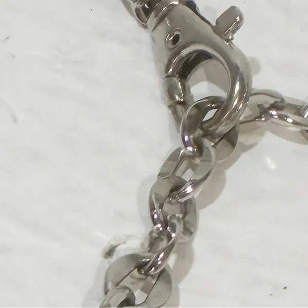 Women's Turquoise Blue‎ and Silver Belt Chain Link Adjustable - Image 3