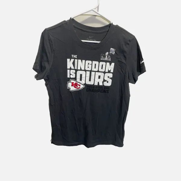 Nike Kansas City Chiefs‎ Super Bowl LVIII Champions T-Shirt Womens Medium Black - Image 2