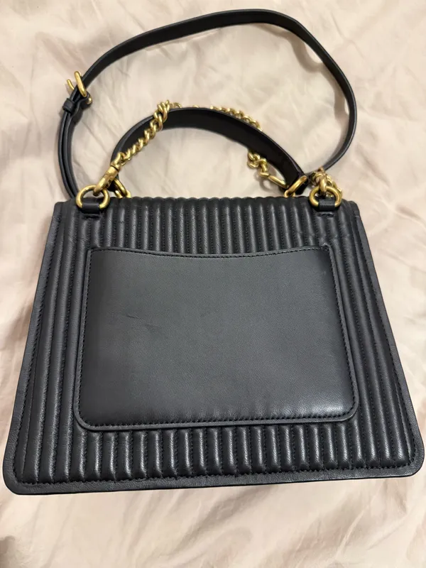 Coach Vintage Black Leather Bag - Image 5