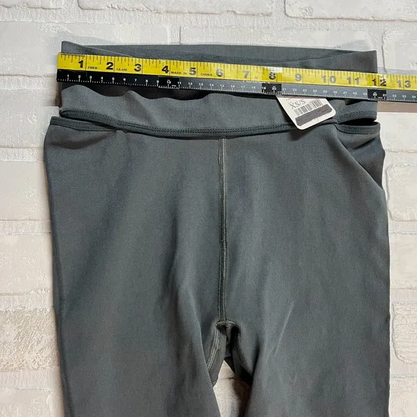 Free People Movement Biker Shorts Womens XS/S Gravelstone Hip Cut Out Active New - Image 10