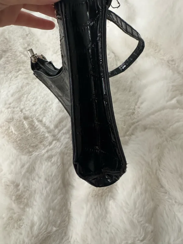 SHEIN Black Snakeskin Mini Purse - Image 6