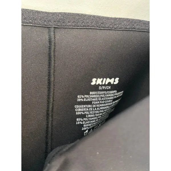 NWT Skims Body Super Push-up Thong Bodysuit Small Onyx Authentic - Image 5