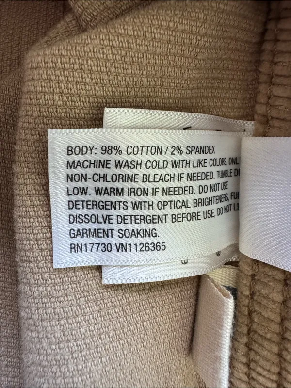 Universal Thread Sailor Wide Leg Corduroy Pants in Tan Size 4 - Image 6