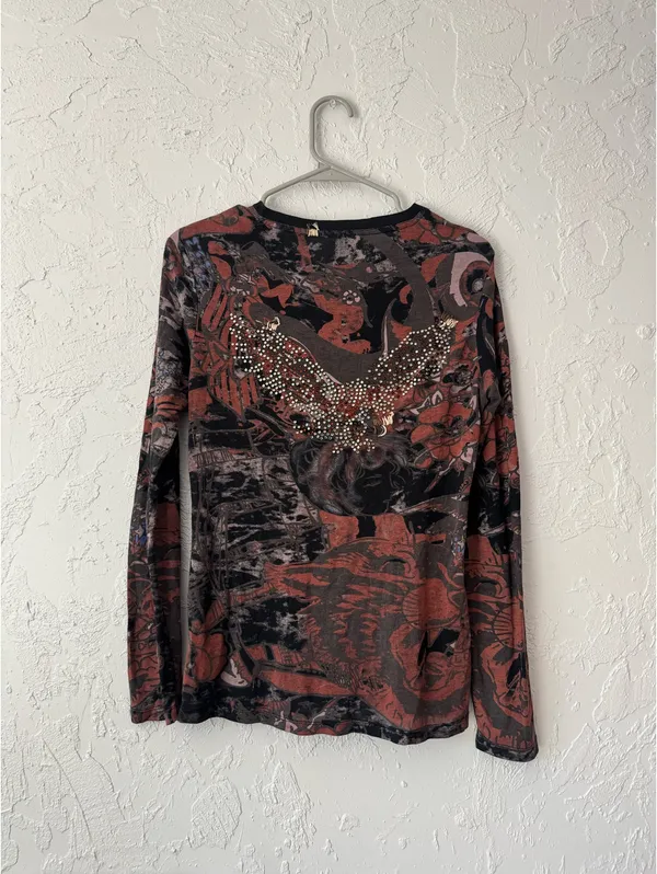 Anama Y2K Vintage Long Sleeve Henley - Image 2
