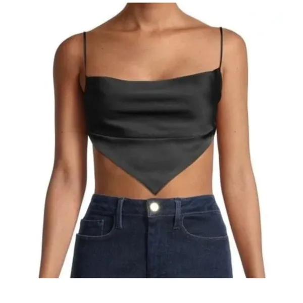 Danielle Bernstein large handkerchief adjustable wrap top TS 3039 - Image 2