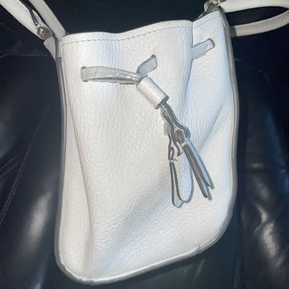 Kate Spade Small White Tegan Satchel Leather Crossbody Bag‎ 8x8x3.5" - Image 3