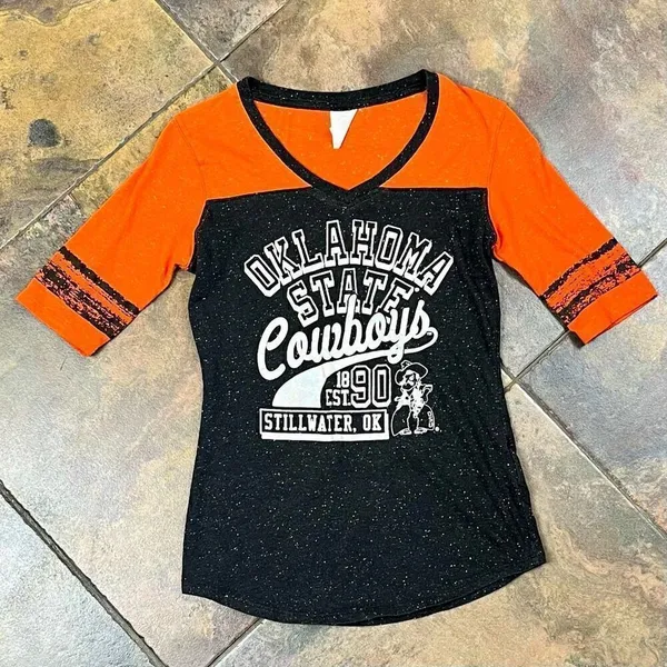 Rivalry Threads Oklahoma State University Cowboys Baseball Shirt Small - Image 4