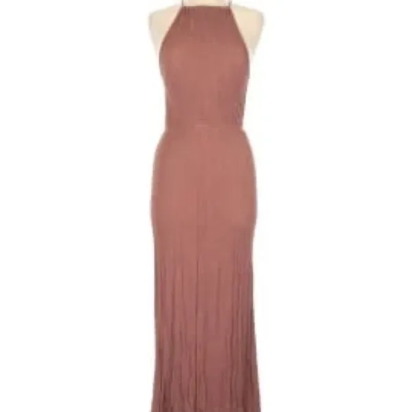 Forever 21 woman’s tan Maxi Dress Size small - Image 12