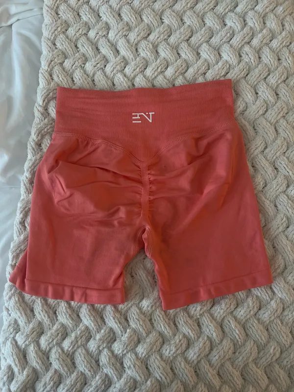 Elite-n-titled Coral Workout Shorts - Image 4