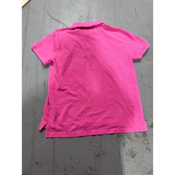 Polo Ralph Lauren Womens Pink Classic Fit Short Sleeve Pique Polo Shirt Medium - Image 3