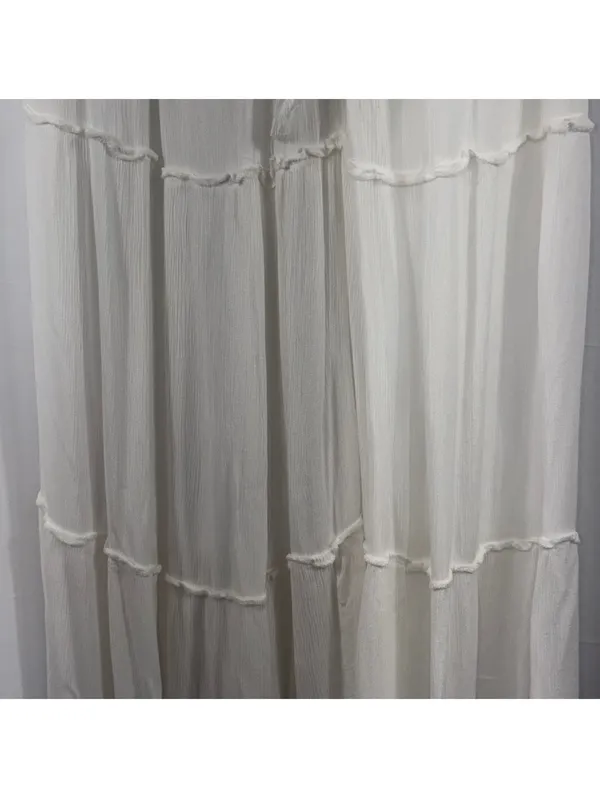 Gypsie Blu White Tiered Boho Maxi Skirt Size M - Image 3