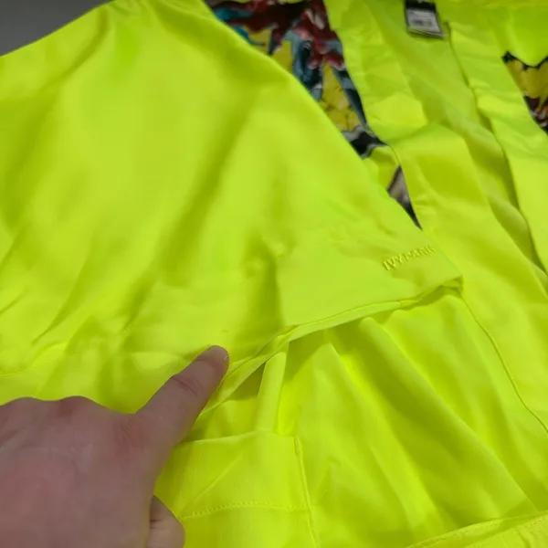Adidas X Ivy Park Beyonce Satin Robe M Solar Yellow All Gender Printed Graphic - Image 11