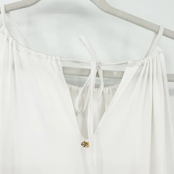 NWT PILYQ Women Bridal Resortwear Water Lilly Hampton Handkerchief Hem Dress M/L - Image 9