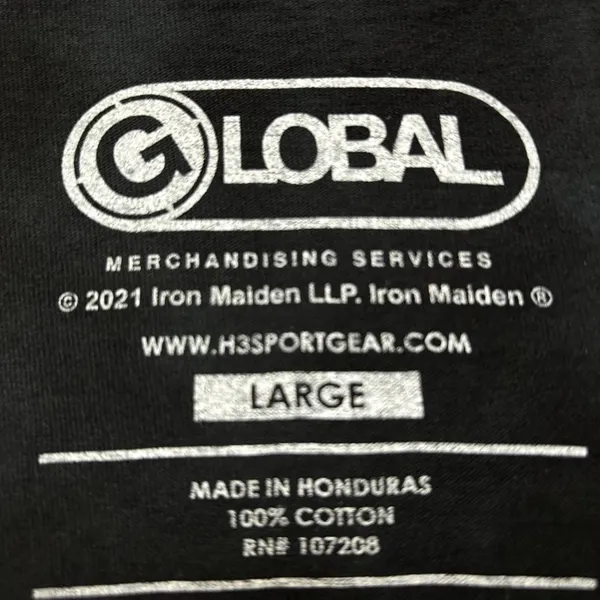 Iron Maiden Killer World Tour 81 Oversized Heavy Metal Tie Dye - Image 4