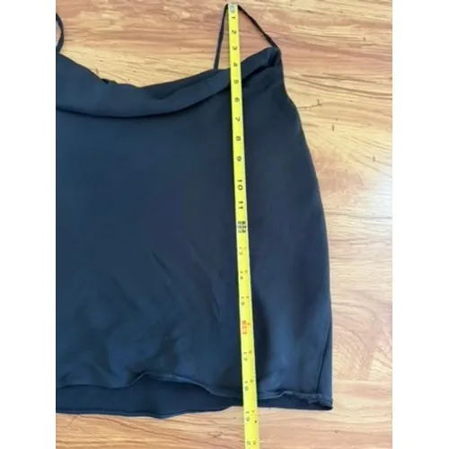 FRAME Noir Cowl Neck Cami Adjustable Spaghetti Strap Black Top Size‎ XS - Image 7