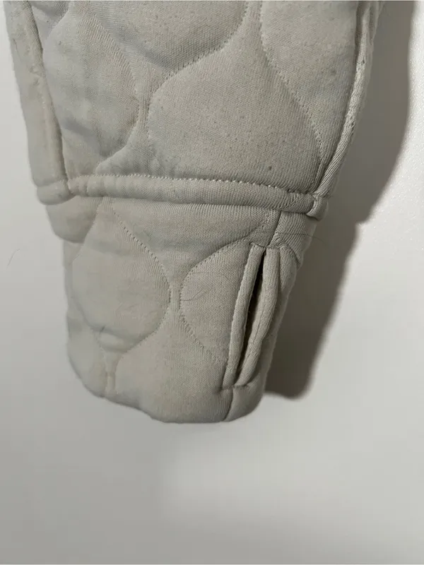 Lululemon Scuba Oversized Quilted Half Zip Size M/L Bone - Image 9