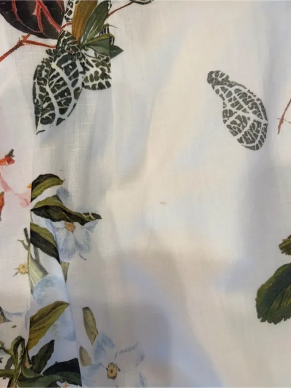 Commense White Midi Dress with Multicolor Floral & Botanical Print - Image 3
